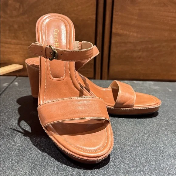 Cole Haan Wedges Slip On Thin Straps - Picture 12 of 12